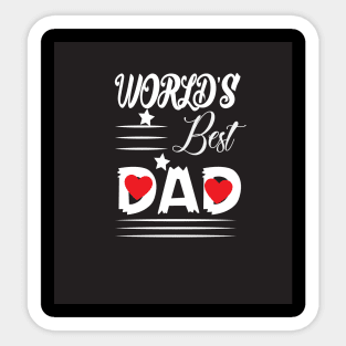 World's BEST DAD Sticker